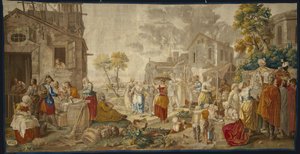 Venkovní trh, z vesnických slavností, 1775-89