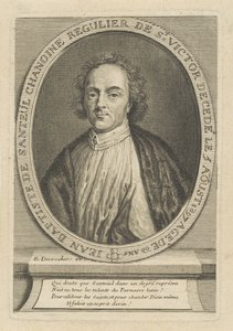 Portrét básníka Jean-Baptiste de Santeul 1630-1697, um 1700.