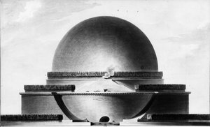 Cenotaph v Newtonu - E.L. Boullée.