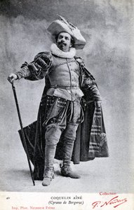 Constant Coquelin alias jako Coquelin aîné (1841 - 1909) v kostýmu Cyrano de Bergerac (foto)