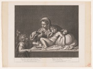 Marie potkala spícího Krista a Jan z Doperu mlčel Ježíš Kristus spí (...)/ Kristus spí v Mariině hrudi (...) (titul na předmětu) od Etienne Picart