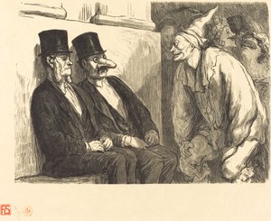 Ples v opeře: Příliš se bavíte! od Etienne after Honoré Daumier