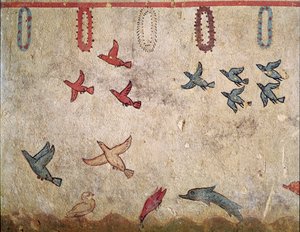 Ptačí let (Detail fresky, 530 př.nl) od Etruscan