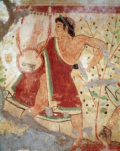 Hráč na lyru (Fresco, 520 př.nl) od Etruscan