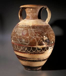 Etruské umění: amfora decoree od malíře Cappi od Etruscan