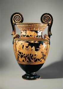 Itálie, Lazio, Civita Castellana, Falerii, Volute krater (váza na míchání vína a vody) od Etruscan