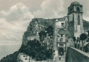 Kostel na pobřeží, Capri, Itálie, 1927 od Eugen Poppel