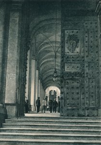 Vchod do Vatikánu z náměstí St Peters, Řím, Itálie, 1927 od Eugen Poppel