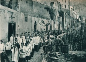 Procesí, Capri, Itálie, 1927 od Eugen Poppel