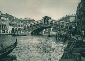 Most Rialto, Benátky, Itálie, 1927 od Eugen Poppel