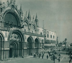 Bazilika svatého Marka, Benátky, Itálie, 1927 od Eugen Poppel