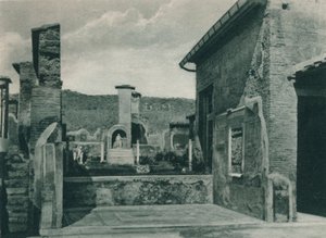Ulice stoupající k fóru, Pompeje, Itálie, 1927 od Eugen Poppel