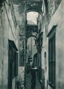 Ulice Capri, Itálie, 1927 od Eugen Poppel