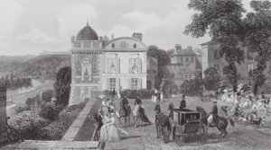 Saint Germain, Kavárna, Pavilon Jindřicha IV. (rytina)