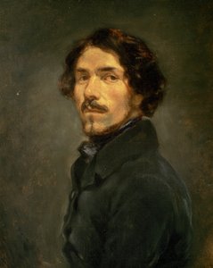Autoportrét ... (malba na plátně) od Eugene (1798-1863) (attr. to) Delacroix