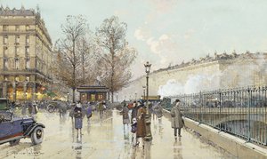Boulevard Pereire, Paříž od Eugene Galien Laloue