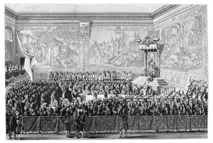 Schůze parlamentu, Versailles 1776, 1885.