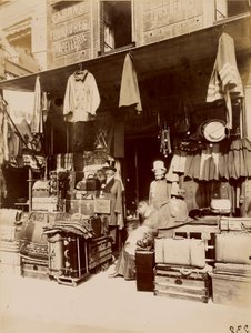 Obchod - rue du Petit Thomas od Eugène Atget