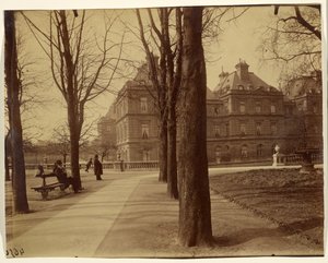Lucemburské zahrady od Eugène Atget