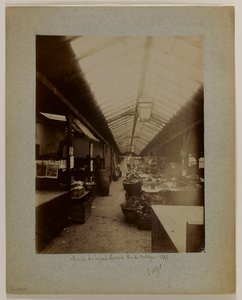 Marché des Enfants-Rouges, rue de Bretagne, 3. obvod, Paříž od Eugène Atget