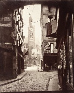 Ulice Montagne Sainte-Geneviève od Eugène Atget