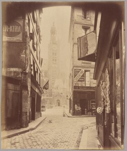 Saint-Étienne-du-Mont, rue de la Montagne Sainte-Geneviève od Eugène Atget