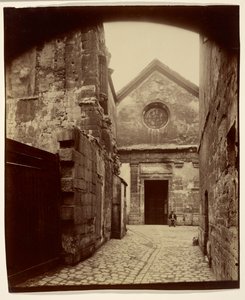 Portál kostela Saint-Julien-le-Pauvre od Eugène Atget
