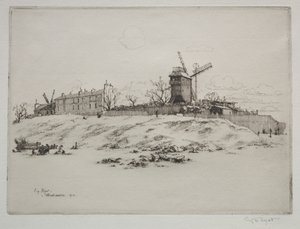Moulin de la Galette, Montmartre od Eugene Bejot