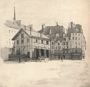 Staré domy na Quai des Orfevres, 1915