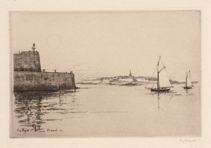 Saint-Malo při pohledu z Dinard Saint-Malo při pohledu z Dinard, 1914.