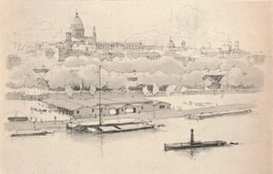 Quai St Bernard, 1915 od Eugene Bejot