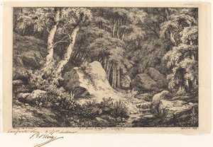 V rokli zlomu, Auvergne (Ravine v Auvergne) od Eugene Bléry