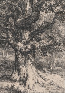Karel Veliký, Dub s orlím hnízdem, 1845. od Eugene Bléry