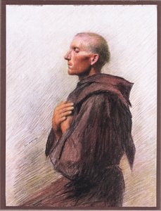 Friar Burnard z Quintavelle, 1919 od Eugene Burnand