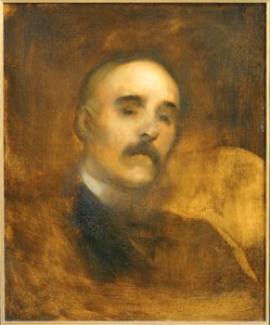 Portrét Georgese Clemenceaua ... (malba na plátně) od Eugène Carrière