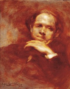 Portrét Pau Casals, violoncellista, dirigent a španělský skladatel (1876-1973) 1903 (olej na plátně) od Eugène Carrière