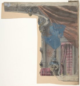 Návrh pro jeviště v opeře, Paříž, 1828-90. od Eugene Ciceri