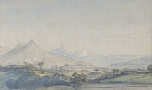 Návrh pro jeviště v opeře, Paříž, 1828-90. od Eugene Ciceri