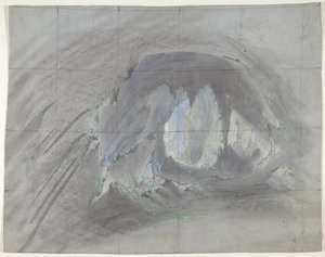 Návrh pro jeviště v opeře, Paříž, 1828-90.