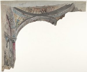 Návrh pro jeviště v opeře, Paříž, 1830-90. od Eugene Ciceri