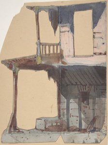 Návrh pro jeviště v opeře, Paříž, 1830-90. od Eugene Ciceri
