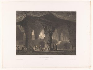 Theaterdecor se setkal s katakombeny Les catacombes (needit.) (název na objektu) Theatredecors (název série) Décorations de théâtre (název série na objektu) od Eugene Ciceri