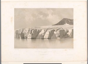 Pohled na Märjelensee a Aletschský ledovec Le Lac Merill et le Glacier d