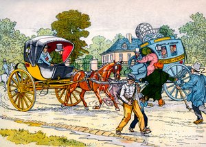 Kabriolet a kočár „coucou“ v roce 1885