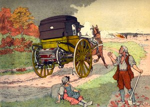 Cestovní Cariole v období Ludvíka XV