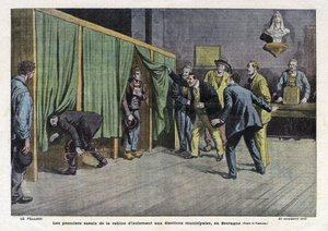 První testy izolační kabiny během voleb v Bretani od Eugene Damblans