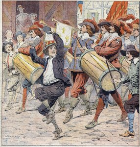 Ilustrace k filmu "Vint ans apres" (Dvacet let poté) od Eugene Damblans