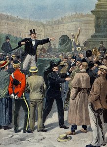 Mírová demonstrace během búrské války, Londýn od Eugene Damblans