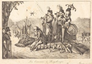 Raci v Longchamps, 1822. Tvůrci: Eugene Delacroix, Charles Etienne Pierre Motte. od Eugene Delacroix, Charles Etienne Pierre Motte