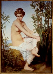 Starožitný obraz Bathera od Eugena Amauryho Duvala (1808-1885) Muzeum výtvarného umění Rouen z 19. století
